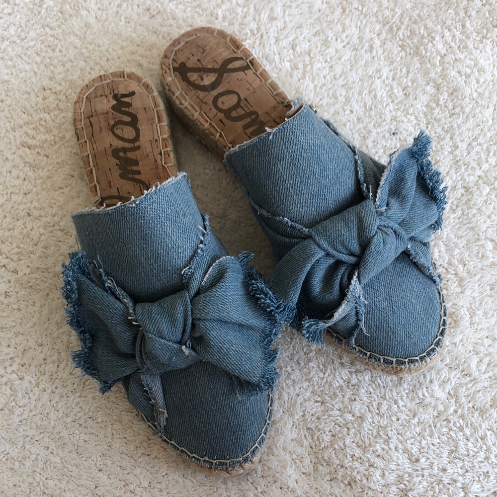 Sam Edelman Denim Slides
